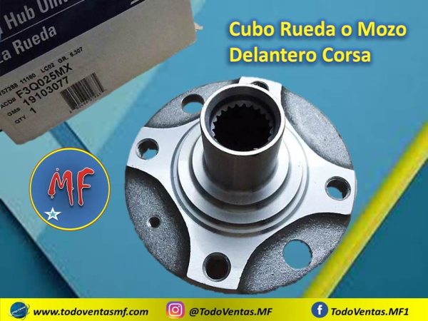 Cubo Rueda o Mozo Delantero Corsa Original Acdelco (19103077)