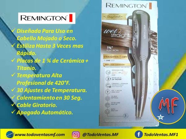 Plancha Remington Negra