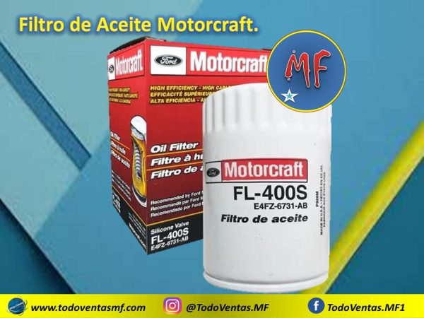 Filtro De Aceite Motor Ford Fiesta / Focus / F150 Orig. Motorcraft (FL-400S)