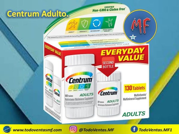 Multivitaminico Centrum Adulto 130 tabletas