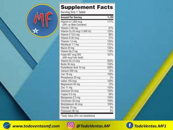 Multivitaminico Centrum Adulto 130 tabletas - Imagen 3