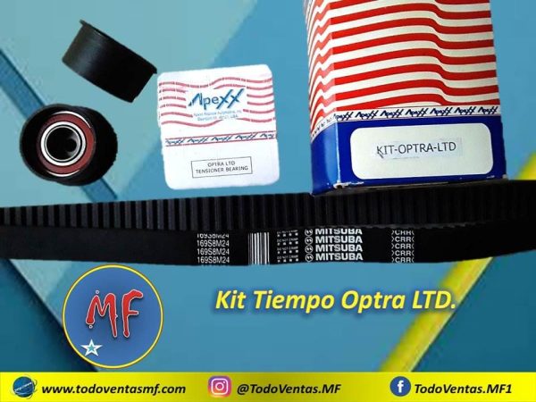 Kit de Tiempo Optra Limited Apexx – Correa, Tensor, Poleas (KIT-OPTRA-LTD)