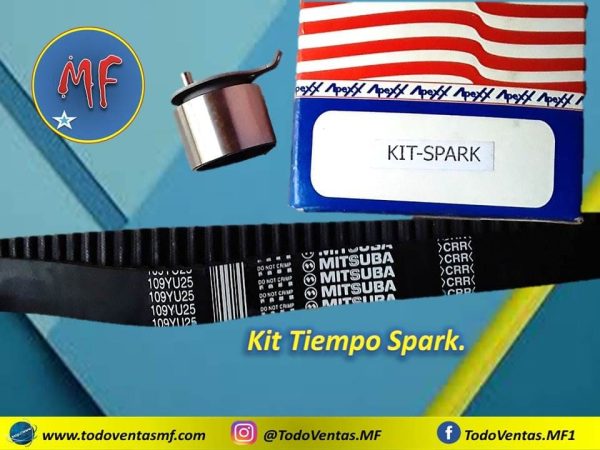 Kit de Tiempo Chevrolet Spark Tensor y Correa, Marca Apexx (KIT-SPARK)