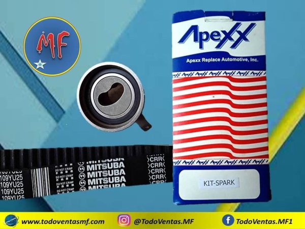 Kit de Tiempo Chevrolet Spark Tensor y Correa, Marca Apexx (KIT-SPARK) - Imagen 3
