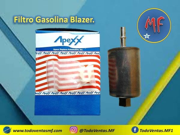 Filtro Gasolina Chevrolet Blazer 1998 en adelante Marca Apexx (GF-645)