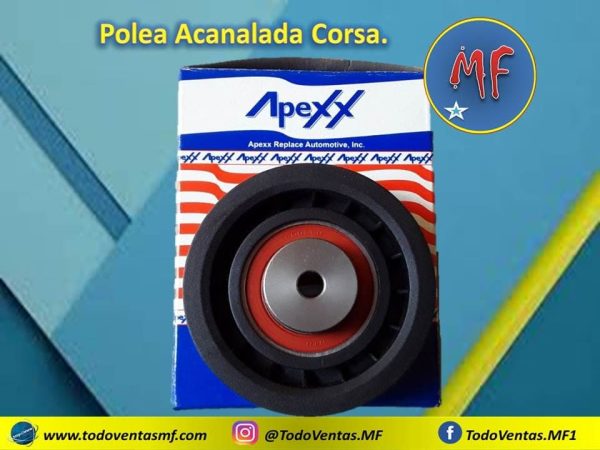 Polea Loca Tensor Acanalada Chevrolet Corsa Marca Apexx (90409238-R)