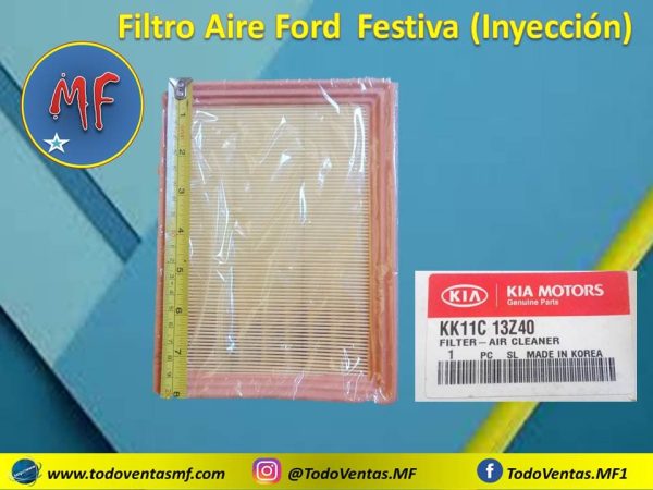 Filtro Aire Ford Festiva (Inyeccion) Original Marca Kia Original (KK11C – 13Z40)