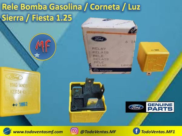 Rele Bomba Gas./Corneta/Luz Sierra – Fiesta 1.25 Original (81AG-14N089-CA)