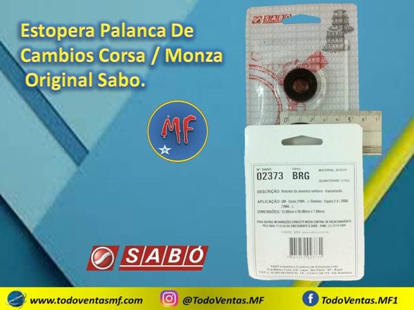 Estopera Palanca De Cambios Corsa / Monza Sabo Original (02373BRG)