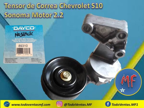 Tensor De Correa Chevrolet S10 Sonoma Motor 2.2 Orig. Dayco (89310)