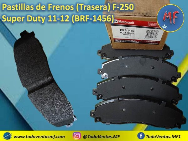 Pastillas Frenos Trasera F250 Super Duty 11-12 Original Motorcraft (BRF-1456)