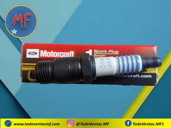 Bujia Ford Bronco V8 Carburada Original Motorcraft Mexicana (SP-450) - Imagen 2